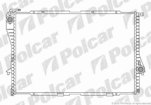 Polcar 201608-7 - Радиатор, охлаждение двигателя autospares.lv