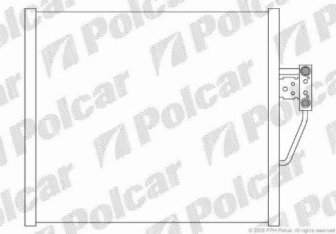 Polcar 2016K81X - Конденсатор кондиционера autospares.lv