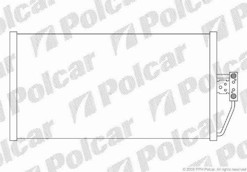 Polcar 2016K83X - Конденсатор кондиционера autospares.lv