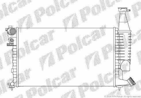 Polcar 235008-9 - Радиатор, охлаждение двигателя autospares.lv