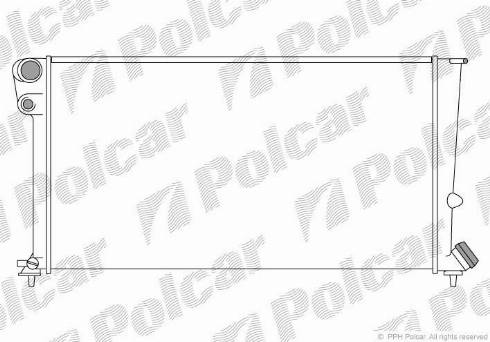 Polcar 2350083X - Радиатор, охлаждение двигателя autospares.lv