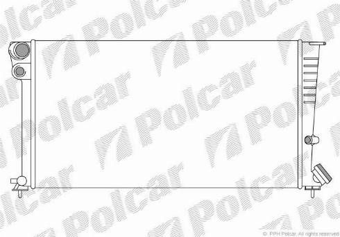 Polcar 235008-3 - Радиатор, охлаждение двигателя autospares.lv