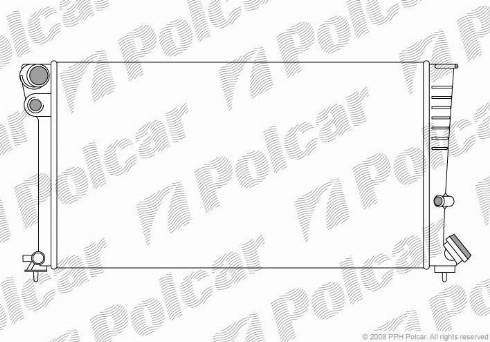 Polcar 235008A4 - Радиатор, охлаждение двигателя autospares.lv