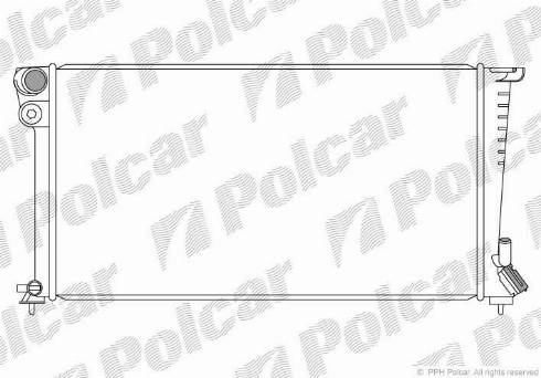 Polcar 235008 - Радиатор, охлаждение двигателя autospares.lv