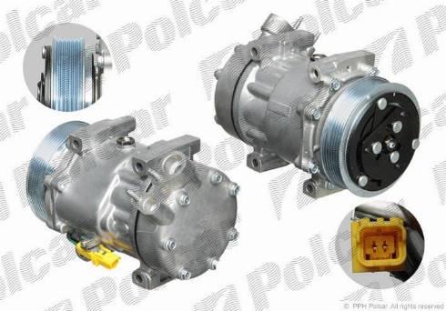 Polcar 2350KS4X - Компрессор кондиционера autospares.lv