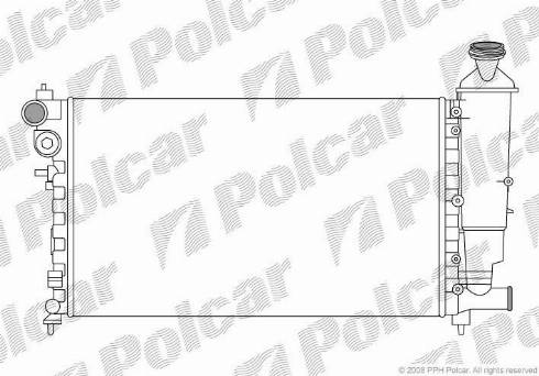 Polcar 230708A1 - Радиатор, охлаждение двигателя autospares.lv