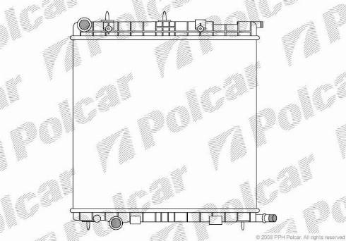 Polcar 231508-2 - Радиатор, охлаждение двигателя autospares.lv