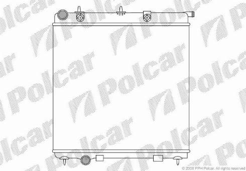 Polcar 231508A1 - Радиатор, охлаждение двигателя autospares.lv