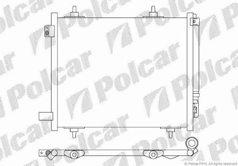 Polcar 2315K8C1 - Конденсатор кондиционера autospares.lv