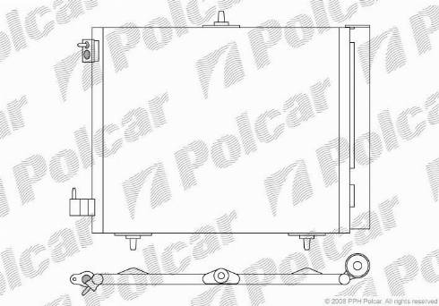 Polcar 2316K81X - Конденсатор кондиционера autospares.lv