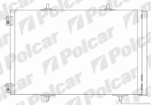 Polcar 2316K83X - Конденсатор кондиционера autospares.lv