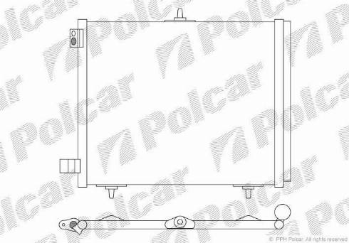 Polcar 2316K82X - Конденсатор кондиционера autospares.lv