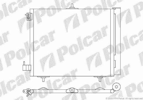 Polcar 2316K8C1 - Конденсатор кондиционера autospares.lv