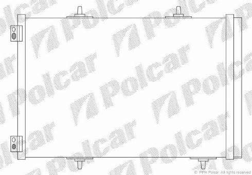 Polcar 2316K8C3 - Конденсатор кондиционера autospares.lv