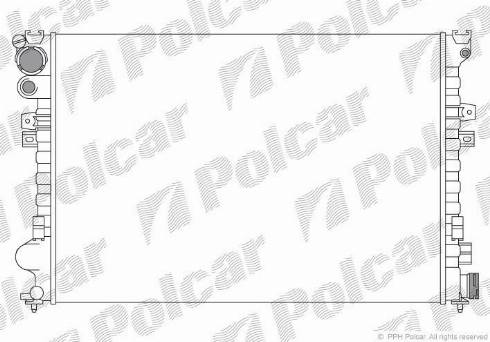 Polcar 238008A2 - Радиатор, охлаждение двигателя autospares.lv