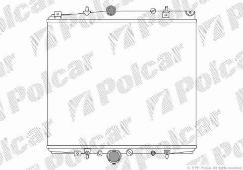 Polcar 238108A2 - Радиатор, охлаждение двигателя autospares.lv