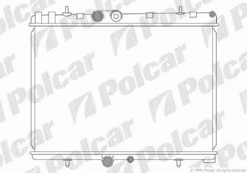 Polcar 233308-1 - Радиатор, охлаждение двигателя autospares.lv