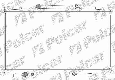 Polcar 233208-3 - Радиатор, охлаждение двигателя autospares.lv