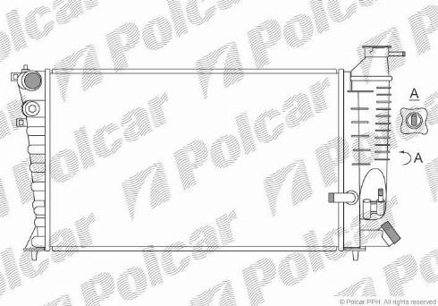 Polcar 232408-4 - Радиатор, охлаждение двигателя autospares.lv