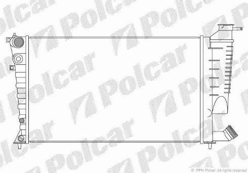 Polcar 232608-9 - Радиатор, охлаждение двигателя autospares.lv