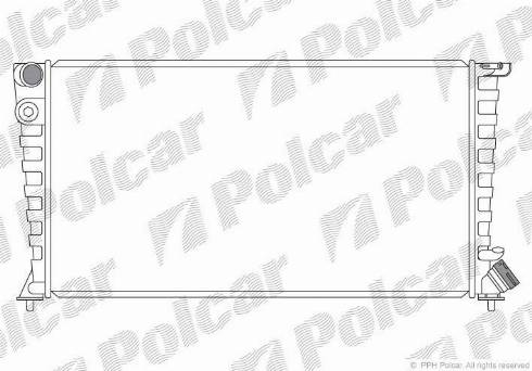 Polcar 232608-4 - Радиатор, охлаждение двигателя autospares.lv