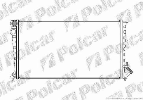 Polcar 232608-5 - Радиатор, охлаждение двигателя autospares.lv