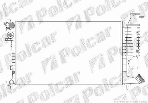 Polcar 232608A9 - Радиатор, охлаждение двигателя autospares.lv