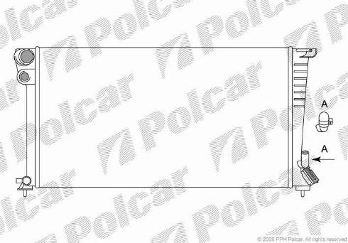 Polcar 232608A4 - Радиатор, охлаждение двигателя autospares.lv