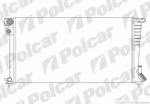 Polcar 232608A8 - Радиатор, охлаждение двигателя autospares.lv