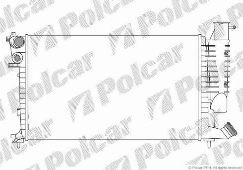 Polcar 232608A2 - Радиатор, охлаждение двигателя autospares.lv