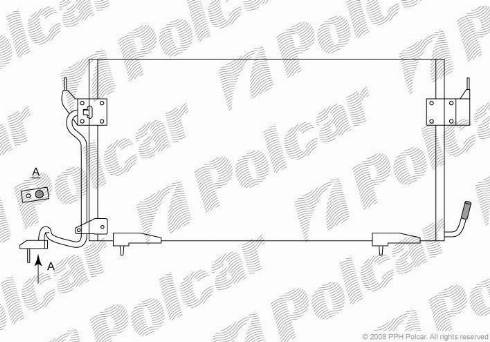 Polcar 2326K82X - Конденсатор кондиционера autospares.lv