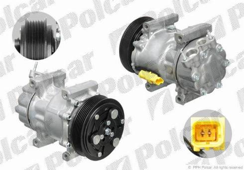 Polcar 2326KS1X - Компрессор кондиционера autospares.lv