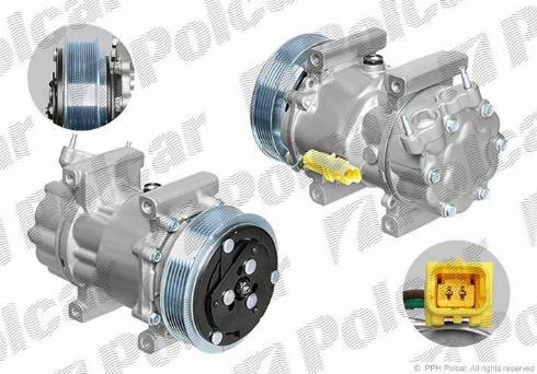 Polcar 2326KS-1 - Компрессор кондиционера autospares.lv