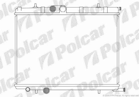 Polcar 232708-3 - Радиатор, охлаждение двигателя autospares.lv