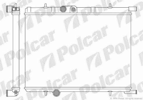 Polcar 232708A1 - Радиатор, охлаждение двигателя autospares.lv