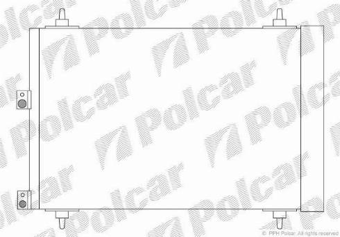 Polcar 2327K8C3S - Конденсатор кондиционера autospares.lv