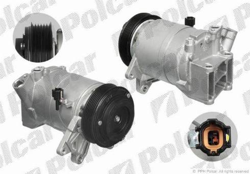 Polcar 2748KS1X - Компрессор кондиционера autospares.lv