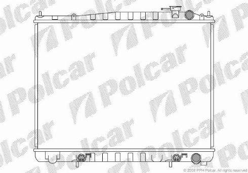 Polcar 276908-3 - Радиатор, охлаждение двигателя autospares.lv