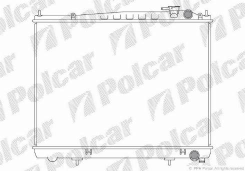 Polcar 276908A1 - Радиатор, охлаждение двигателя autospares.lv