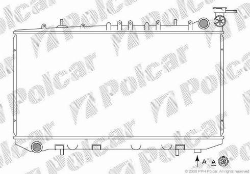 Polcar 272908-4 - Радиатор, охлаждение двигателя autospares.lv