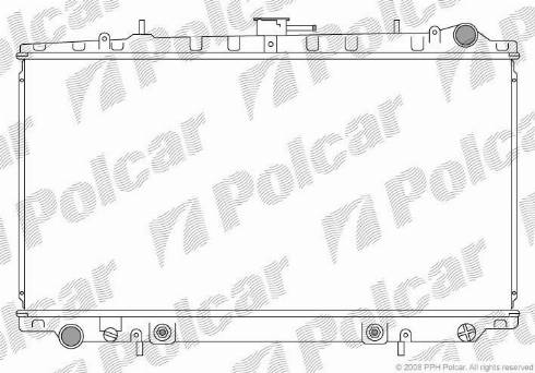 Polcar 272808-8 - Радиатор, охлаждение двигателя autospares.lv