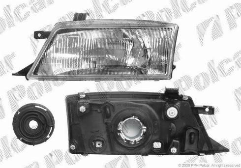 Polcar 7412101E - Основная фара autospares.lv