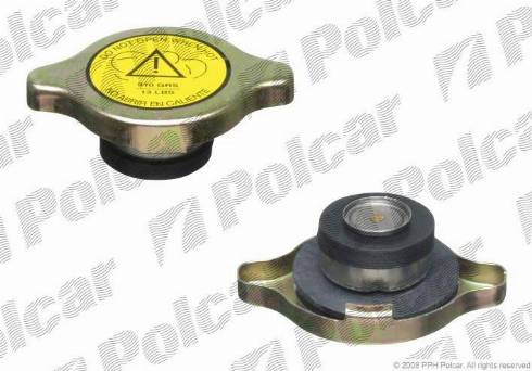 Polcar A2505 - Крышка горловины радиатора autospares.lv