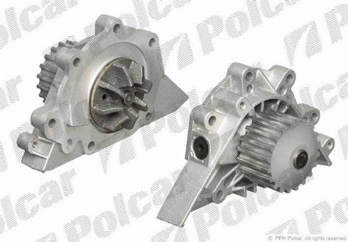 Polcar BPA5510 - Водяной насос + комплект зубчатого ремня ГРМ autospares.lv