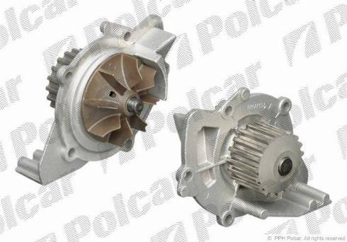 Polcar BPA7409 - Водяной насос + комплект зубчатого ремня ГРМ autospares.lv