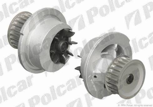 Polcar BPA7204 - Водяной насос + комплект зубчатого ремня ГРМ autospares.lv