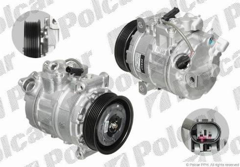 Polcar DCP05045 - Компрессор кондиционера autospares.lv