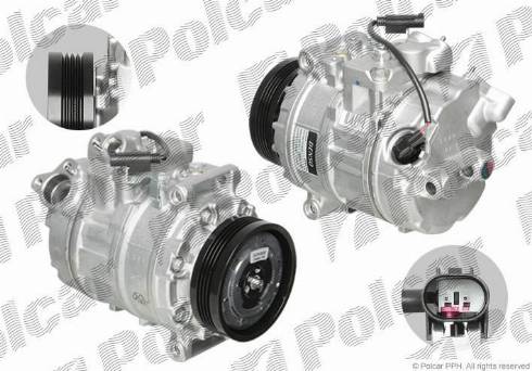 Polcar DCP05020 - Компрессор кондиционера autospares.lv