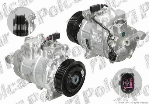 Polcar DCP02044 - Компрессор кондиционера autospares.lv