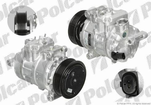 Polcar DCP02050 - Компрессор кондиционера autospares.lv